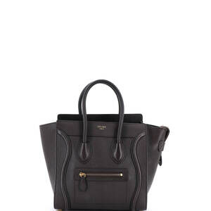 Celine Luggage Bag Grainy Leather Micro #240422C12B